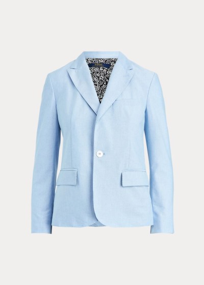 Blazer Polo Ralph Lauren Algodão Oxford Mulher 52041-GXMQ